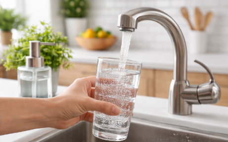 Cleaner water from tap